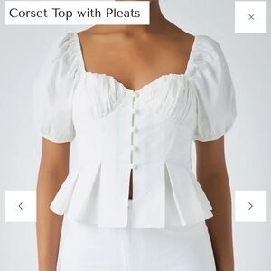 Endless Rose Corset Top with Pleats